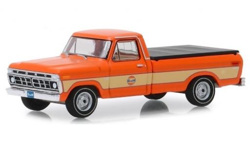 Ford F-1 1/64 Greenlight 00 orange/beige Gulf 1976 diecast model cars