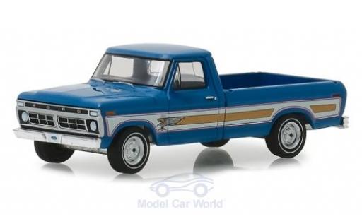 Diecast model cars Ford F-1 1/64 Greenlight 00 Pick-Up blue 1976 Ford F-1 1/64 Greenlight 00 Pick-Up blue 1976 diecast model cars