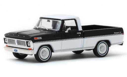 Ford F-1 1/43 Greenlight 00 Ranger XLT black/white 1970 diecast model cars