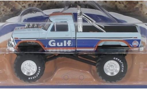 Ford F-250 1/64 Greenlight Monster Truck Gulf diecast model cars