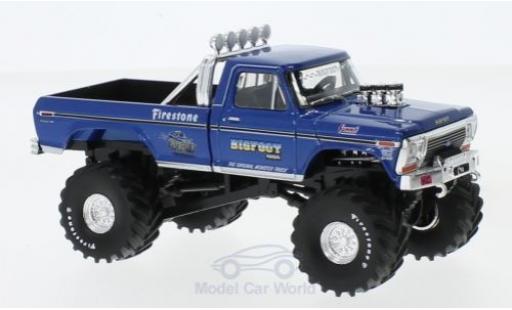 Ford F-250 1/43 Greenlight Monster Truck metallic blue Bigfoot 1974 diecast model cars