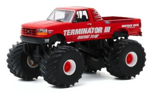 Ford F-250 1/64 Greenlight Monster Truck Terminator III 1993 diecast model cars