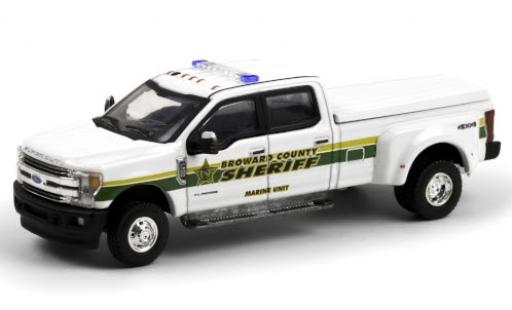 Diecast model cars Ford F-350 1/64 Greenlight Lariat Broward County Sheriff 2018 Marine Unit Ford F-350 1/64 Greenlight Lariat Broward County Sheriff 2018 Marine Unit diecast model cars