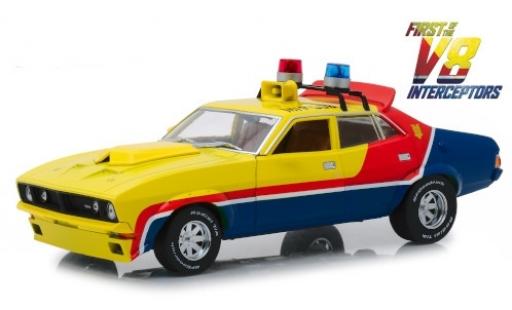 Ford Falcon 1/18 Greenlight XB 4-Door Sedan RHD Mad Max - First of the V8 Interceptors 1974 MFP 508 diecast model cars