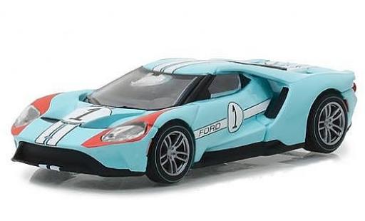 Diecast model cars Ford GT 1/64 Greenlight blue 2017 1966 #1 40 Mk II Tribute Ford GT 1/64 Greenlight blue 2017 1966 #1 40 Mk II Tribute diecast model cars