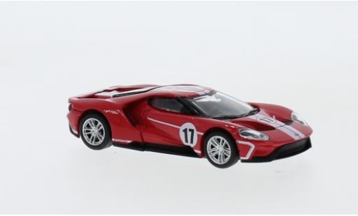 Ford GT 1/64 Greenlight red/white No.17 Collectable Diecast 2017 diecast model cars