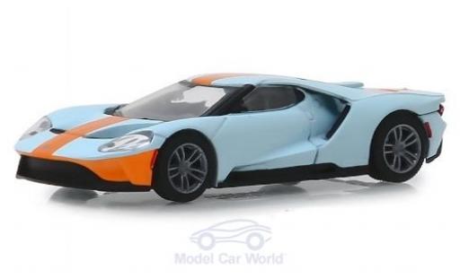 Diecast model cars Ford GT 1/64 Greenlight Heritage Edition blue/orange 2019 Ford GT 1/64 Greenlight Heritage Edition blue/orange 2019 diecast model cars