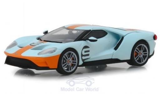 Diecast model cars Ford GT 1/43 Greenlight Heritage Edition blue/orange 2019 No.9 Ford GT 1/43 Greenlight Heritage Edition blue/orange 2019 No.9 diecast model cars