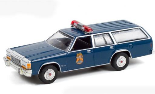 Diecast model cars Ford LTD 1/64 Greenlight Crown Victoria Wagon blue/Dekor Indianapolis Police Department 1984 Ford LTD 1/64 Greenlight Crown Victoria Wagon blue/Dekor Indianapolis Police Department 1984 diecast model cars