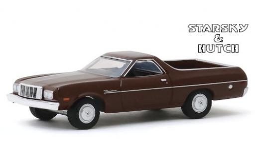 Diecast model cars Ford Ranchero 1/64 Greenlight brown Starsky & Hutch 1974 Ford Ranchero 1/64 Greenlight brown Starsky & Hutch 1974 diecast model cars