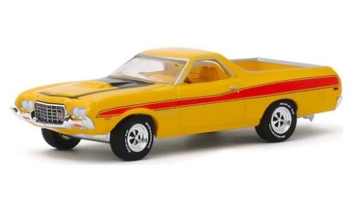 Diecast model cars Ford Ranchero 1/64 Greenlight GT yellow/red 1972 Ford Ranchero 1/64 Greenlight GT yellow/red 1972 diecast model cars