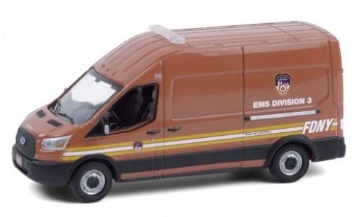 Diecast model cars Ford Transit 1/64 Greenlight LWB High Roof F.D.N.Y. - EMS Division 3 2019 Ford Transit 1/64 Greenlight LWB High Roof F.D.N.Y. - EMS Division 3 2019 diecast model cars