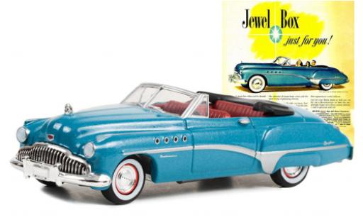 Diecast model cars Buick Roadmaster 1/64 Greenlight Convertible metallise turquoise 1949 Buick Roadmaster 1/64 Greenlight Convertible metallise turquoise 1949 diecast model cars