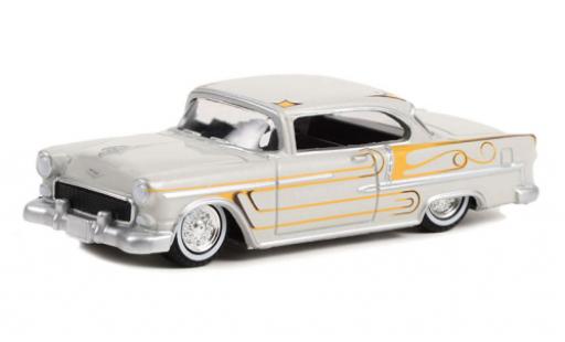 Diecast model cars Chevrolet Bel Air 1/64 Greenlight grey/Dekor 1955 Chevrolet Bel Air 1/64 Greenlight grey/Dekor 1955 diecast model cars