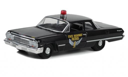 Chevrolet Biscayne 1/64 Greenlight Ohio State Highway Patrol 1963 diecast model cars