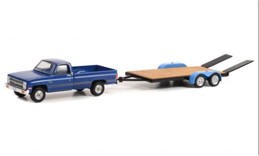 Diecast model cars Chevrolet C-20 1/64 Greenlight blue 1981 Chevrolet C-20 1/64 Greenlight blue 1981 diecast model cars