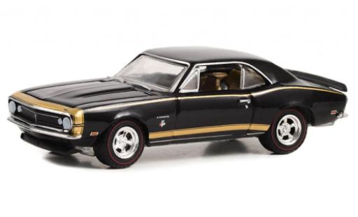 Chevrolet Camaro 1/64 Greenlight black/doré Black Panther 1967 diecast model cars