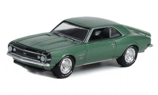 Chevrolet Camaro 1/64 Greenlight SS 369 metallise green 1967 diecast model cars