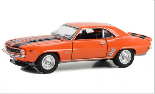 Chevrolet Camaro 1/64 Greenlight Z28 orange/black 1969 diecast model cars