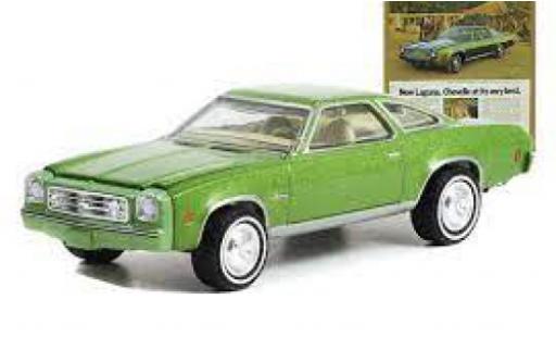 Diecast model cars Chevrolet Chevelle 1/64 Greenlight Laguna Collonade Hardtop Coupe metallise green 1973 Chevrolet Chevelle 1/64 Greenlight Laguna Collonade Hardtop Coupe metallise green 1973 diecast model cars