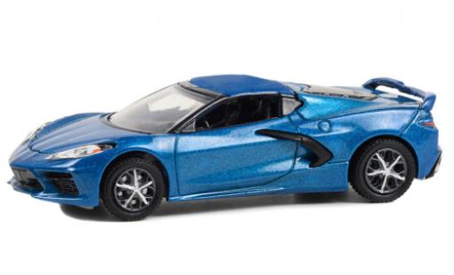 Chevrolet Corvette 1/64 Greenlight (C8) Stingray 2LT metallise blue 2020 diecast model cars