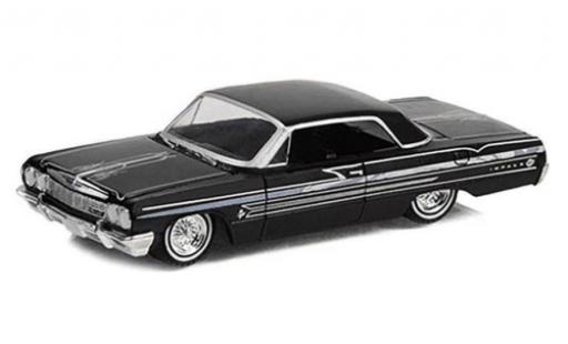 Diecast model cars Chevrolet Impala 1/64 Greenlight Lowrider black 1964 Chevrolet Impala 1/64 Greenlight Lowrider black 1964 diecast model cars