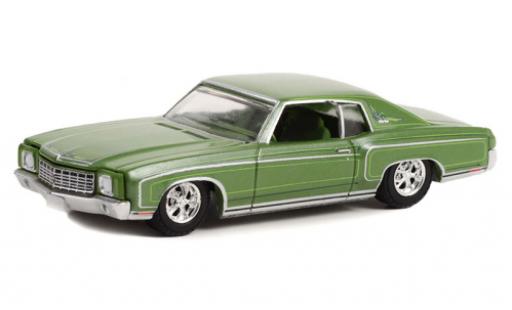 Diecast model cars Chevrolet Monte Carlo 1/64 Greenlight metallise green 1970 Chevrolet Monte Carlo 1/64 Greenlight metallise green 1970 diecast model cars