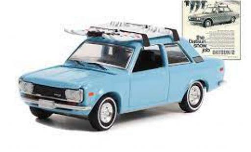 Diecast model cars Datsun 510 1/64 Greenlight blue clair 1970 Datsun 510 1/64 Greenlight blue clair 1970 diecast model cars