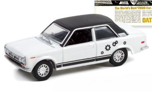 Diecast model cars Datsun 510 1/64 Greenlight white/black 1969 Datsun 510 1/64 Greenlight white/black 1969 diecast model cars
