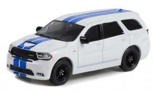 Diecast model cars Dodge Durango 1/64 Greenlight SRT white/blue 2019 Dodge Durango 1/64 Greenlight SRT white/blue 2019 diecast model cars