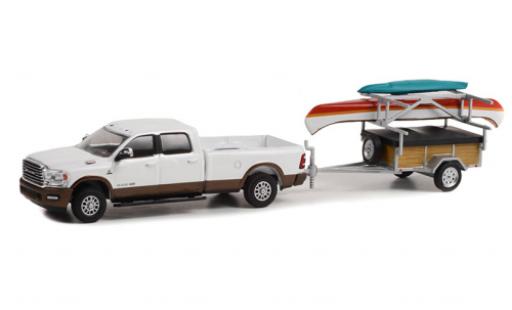 Diecast model cars Dodge RAM 1/64 Greenlight 2500 limited Longhorn white 2022 Dodge RAM 1/64 Greenlight 2500 limited Longhorn white 2022 diecast model cars
