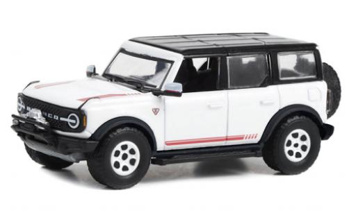 Diecast model cars Ford Bronco 1/64 Greenlight First Edition white/black 2021 Ford Bronco 1/64 Greenlight First Edition white/black 2021 diecast model cars