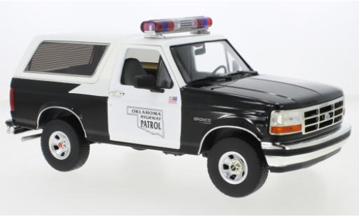 Diecast model cars Ford Bronco 1/18 Greenlight Oklahoma Highway Patrol 1996 Ford Bronco 1/18 Greenlight Oklahoma Highway Patrol 1996 diecast model cars