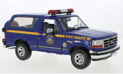Diecast model cars Ford Bronco 1/18 Greenlight XLT New York State Police 1996 Ford Bronco 1/18 Greenlight XLT New York State Police 1996 diecast model cars