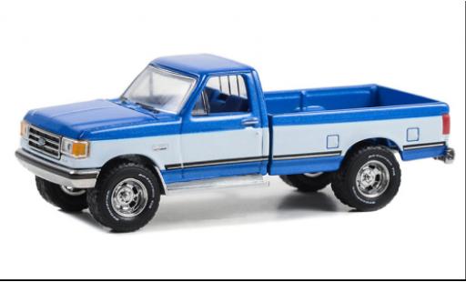 Diecast model cars Ford F-1 1/64 Greenlight 50 XLT Lariat metallise blue/white 1988 Ford F-1 1/64 Greenlight 50 XLT Lariat metallise blue/white 1988 diecast model cars