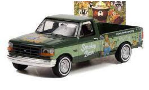 Diecast model cars Ford F-250 1/64 Greenlight vert foncé/la chaux Smokey Bear 1995 Ford F-250 1/64 Greenlight vert foncé/la chaux Smokey Bear 1995 diecast model cars