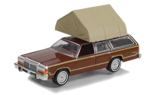 Diecast model cars Ford LTD 1/64 Greenlight Country Squire red foncé 1979 Ford LTD 1/64 Greenlight Country Squire red foncé 1979 diecast model cars