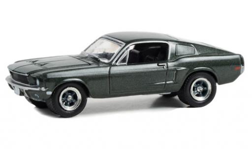 Diecast model cars Ford Mustang 1/64 Greenlight GT Fastback metallise green 1968 Ford Mustang 1/64 Greenlight GT Fastback metallise green 1968 diecast model cars
