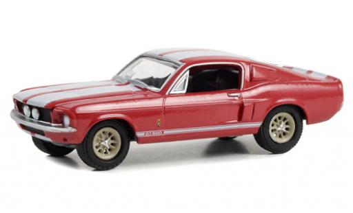 Diecast model cars Shelby GT 500 1/64 Greenlight Ford Mustang red/white 1967 Shelby GT 500 1/64 Greenlight Ford Mustang red/white 1967 diecast model cars