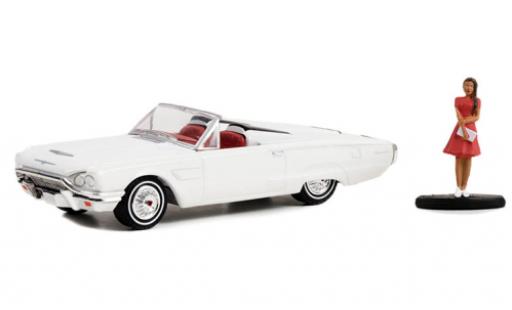 Ford Thunderbird 1/64 Greenlight Convertible white 1965 diecast model cars