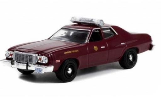 Diecast model cars Ford Torino 1/64 Greenlight Lombard Fire Department 1976 Ford Torino 1/64 Greenlight Lombard Fire Department 1976 diecast model cars