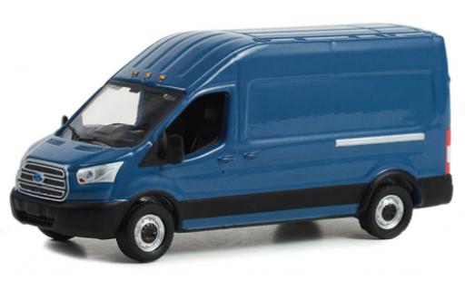 Diecast model cars Ford Transit 1/64 Greenlight LWB HD blue 2017 Ford Transit 1/64 Greenlight LWB HD blue 2017 diecast model cars