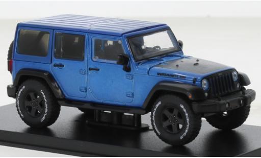 Diecast model cars Jeep Wrangler 1/43 Greenlight Unlimited Black Bear Edition metallise blue 2016 Jeep Wrangler 1/43 Greenlight Unlimited Black Bear Edition metallise blue 2016 diecast model cars