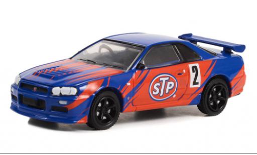Diecast model cars Nissan Skyline 1/64 Greenlight GT-R (R34) STP 2002 Nissan Skyline 1/64 Greenlight GT-R (R34) STP 2002 diecast model cars