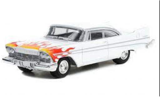 Plymouth Belvedere 1/64 Greenlight white/Dekor 1957 diecast model cars
