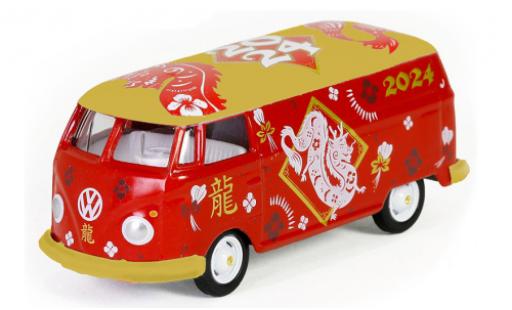 Diecast model cars Volkswagen T1 1/64 Greenlight fourgon 2024 - Year Of The Dragon Volkswagen T1 1/64 Greenlight fourgon 2024 - Year Of The Dragon diecast model cars