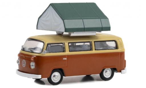 Diecast model cars Volkswagen T2 1/64 Greenlight bus brun/beige 1978 Volkswagen T2 1/64 Greenlight bus brun/beige 1978 diecast model cars