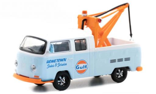 Diecast model cars Volkswagen T2 1/64 Greenlight Doppelkabine Gulf 1969 Volkswagen T2 1/64 Greenlight Doppelkabine Gulf 1969 diecast model cars