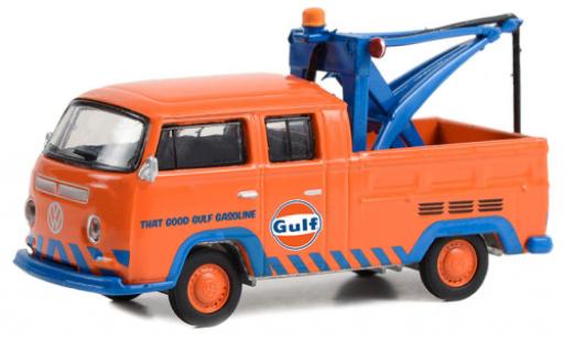 Diecast model cars Volkswagen T2 1/64 Greenlight Doppelkabine Gulf 1970 Volkswagen T2 1/64 Greenlight Doppelkabine Gulf 1970 diecast model cars