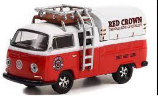 Diecast model cars Volkswagen T2 1/64 Greenlight Doppelkabine Red Crown Gasoline 1969 Volkswagen T2 1/64 Greenlight Doppelkabine Red Crown Gasoline 1969 diecast model cars